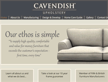 Tablet Screenshot of cavendish-upholstery.co.uk